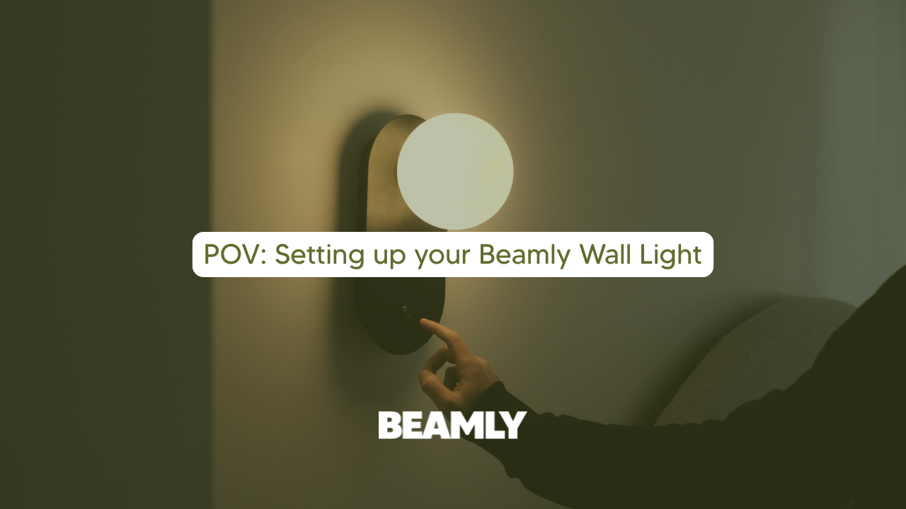 Load video: Setting up the Beamly Wall Light